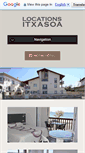 Mobile Screenshot of locations-itxasoa.com